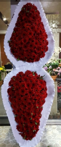 Kırmızı Çiftli Çelenk